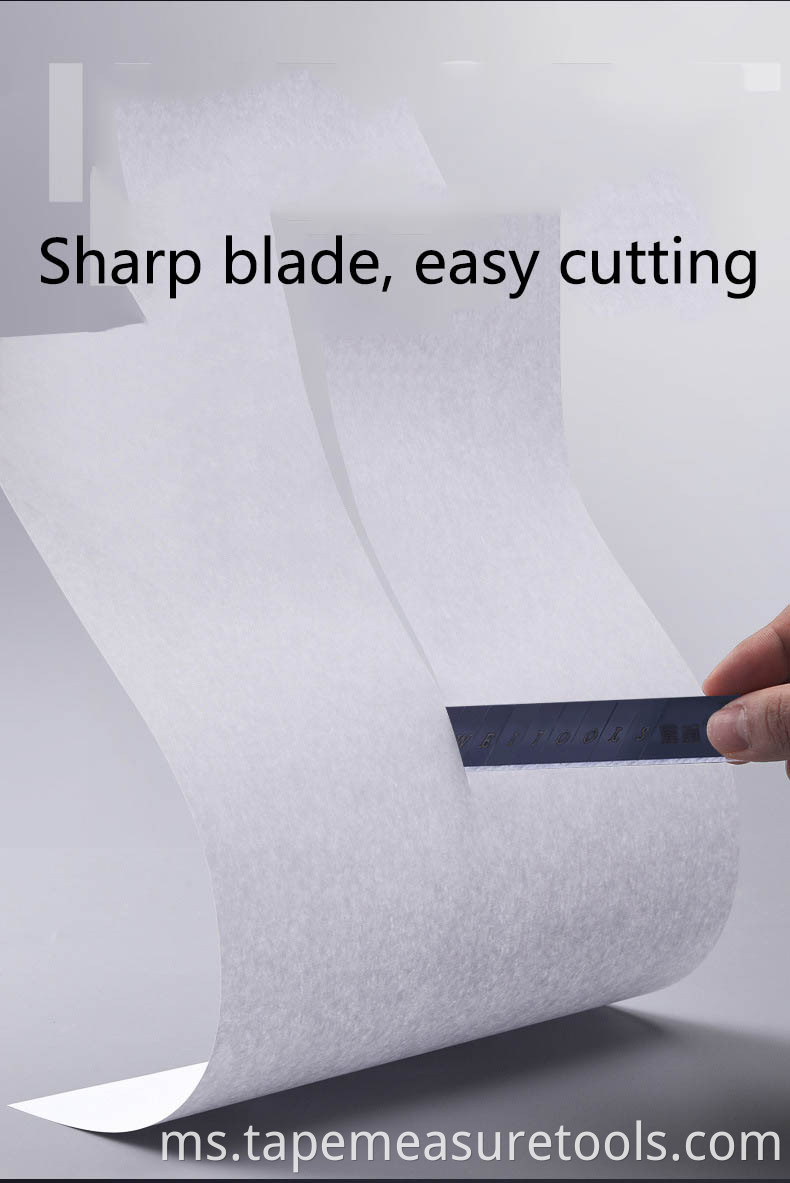 Kualiti yang baik Pengilang membekalkan pisau utiliti besar Bilah bahagian besar 25mm bilah kertas dinding tebal 0.7mm